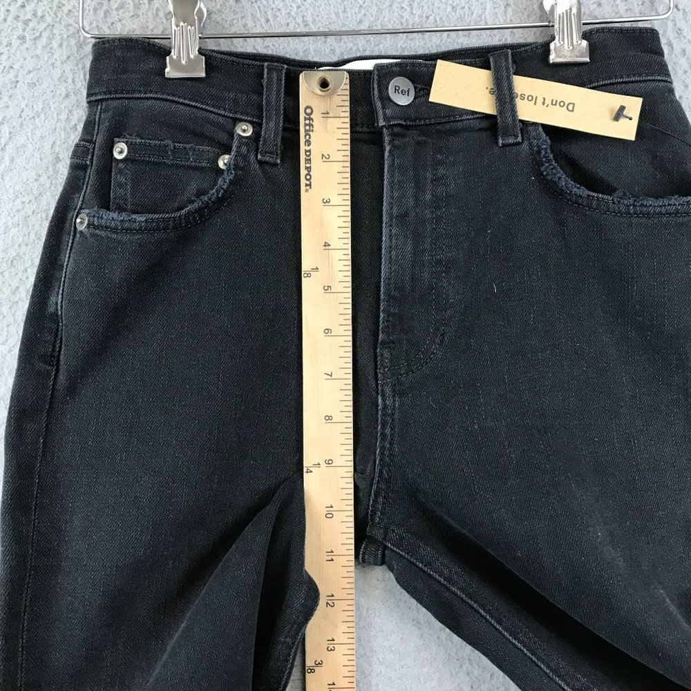 NWT Reformation Jeans Womens Hepburn Skinny Jeans Size 25 Black High Rise - Picture 7 of 11